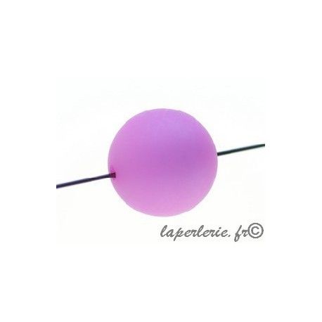 Polaire ronde 16mm ROSE  - 1