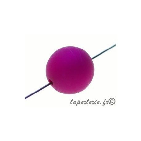 Polaire ronde 16mm FUSHIA  - 1