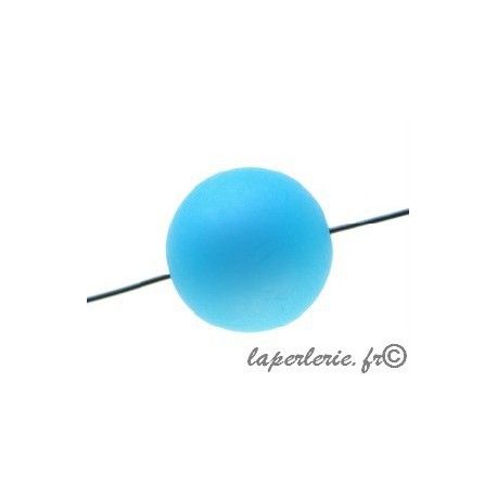 Polaire ronde 16mm AQUAMARINE  - 1