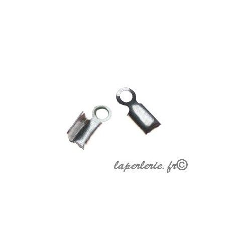 Serre-lacet 2x7mm ARGENTE x8  - 1