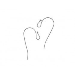 Earrings &quot;S&quot; h.10mm SILVER COLOR x4