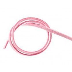 Suede cord 3x1mm LIGHT ROSE x2m