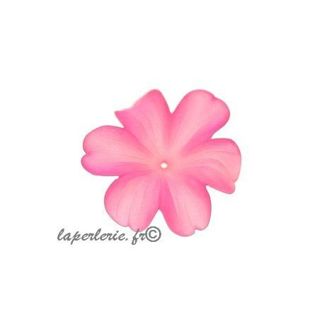 Orchidée polyester 31x34mm ROSE  - 1