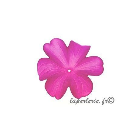 Orchidée polyester 31x34mm FUSHIA  - 1
