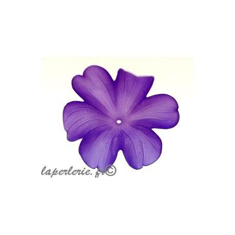 Orchidée polyester 31x34mm VIOLET  - 1