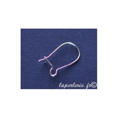 Crochet BO fil en argent 925 14mm x2  - 1