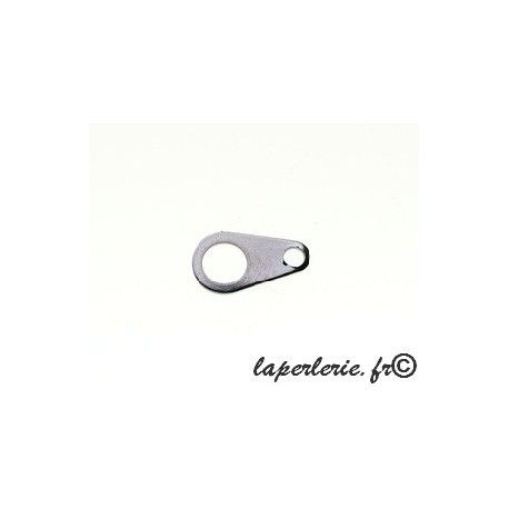 Attache fermoir 9x5mm ÉTAIN x4  - 1