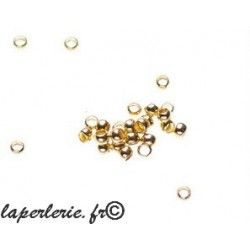 Crimp beads mini 0.7mm GOLD COLOR x200