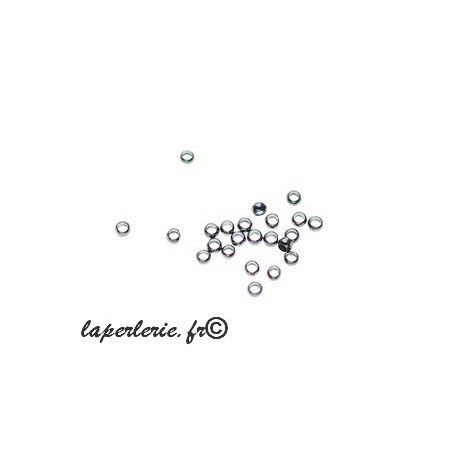 Perles à écraser mini 0.7mm int. ÉTAIN x200  - 1