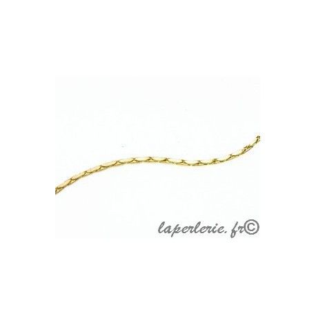 Chaîne serpentine 0.7mm DORÉ x1m