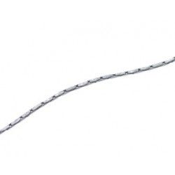 Snake chain 0.7mm OLD SILVER COLOR x1m