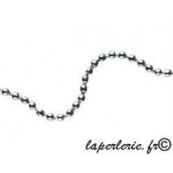 Round bead chain 1.5mm SILVER COLOR x1m