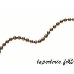 Round bead chain 1.5mm OLD COPPER COLOR x1m