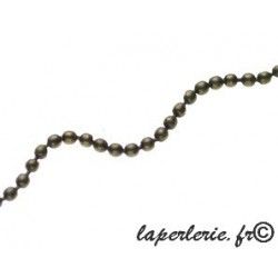 Round bead chain 1.5mm BRONZE COLOR x1m