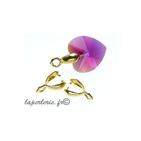 Bélière 11x6mm DORÉ x2  - 1