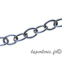 Chain oval 14x10mm ép. 1.5mm OLD SILVER COLOR x50cm