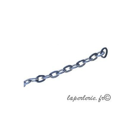 Chaîne maillon ovale 3.5x5.4mm ARGENTÉ VIEILLI x1m