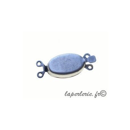Fermoirs 2 rangs 24x9.5mm ARGENTÉ VIEILLI  - 1