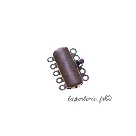 Fermoirs 5 rangs 19x14mm CUIVRE VIEILLI  - 1