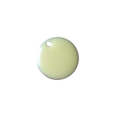 Sequin émaillé 15mm CREME x2  - 1