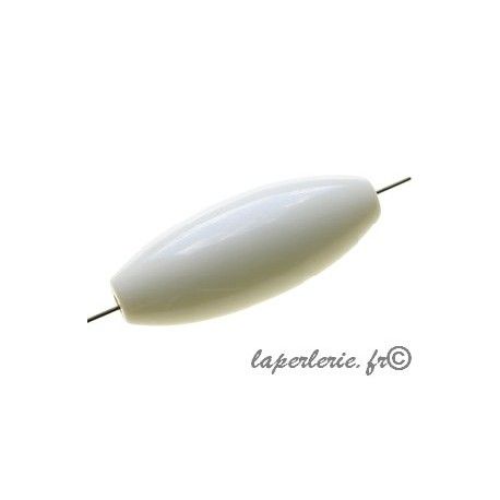 Olive polyester indien 45x17mm IVOIRE  - 1