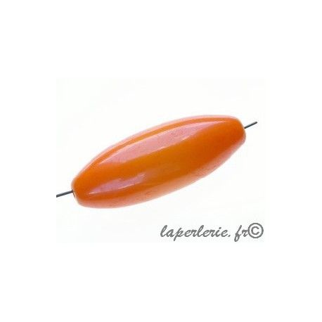 Olive polyester indien 45x17mm ORANGE  - 1