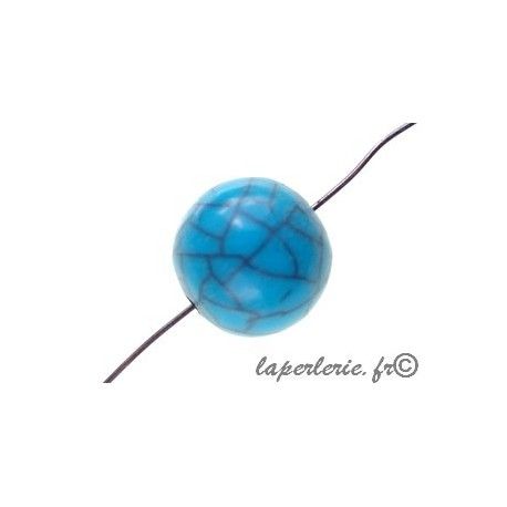 Ronde polyester raku 16mm TURQUOISE  - 1