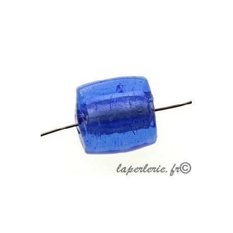 Carré aplati 19x19mm ép.10mm feuille d'argent SAPPHIRE  - 1
