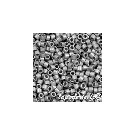 DB0336 Delica Miyuki 11/0, White Gold 22KT Metallic Mat, le tube de 7g  - 1