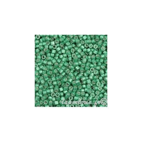 DB1182 Delica Miyuki 11/0 Galvanized Dark Mint Semi Mat, le tube de 7g  - 1