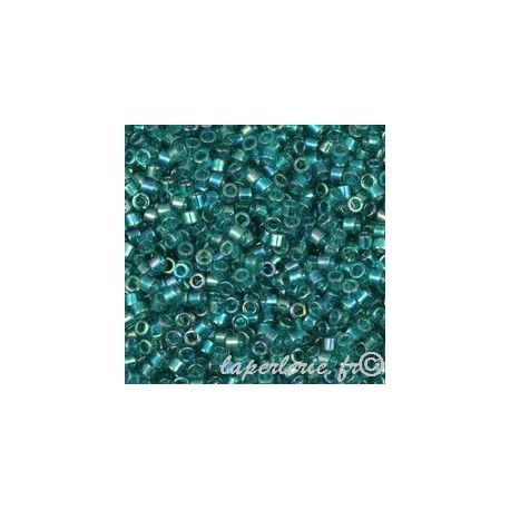 DB1248 Delica Miyuki 11/0 Tropical Teal Tr.Rainbow, le tube de 7g  - 1
