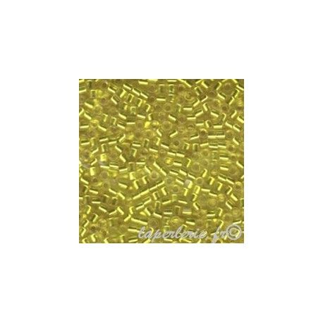 DB0145 Delica Miyuki 11/0 Yellow Tr.Silver Lined, le tube de 7g  - 1
