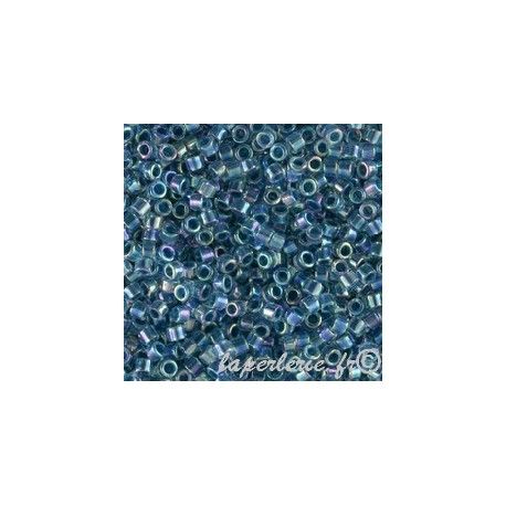 DB0058 Delica Miyuki 11/0 Slate Blue Tr.Rainbow, le tube de 7g  - 1