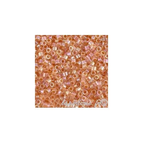 DB0054 Delica Miyuki 11/0 Peachy Gold Tr.Rainbow, le tube de 7g  - 1