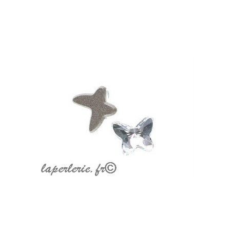 Papillon à coller 2854 8mm CRYSTAL  - 1