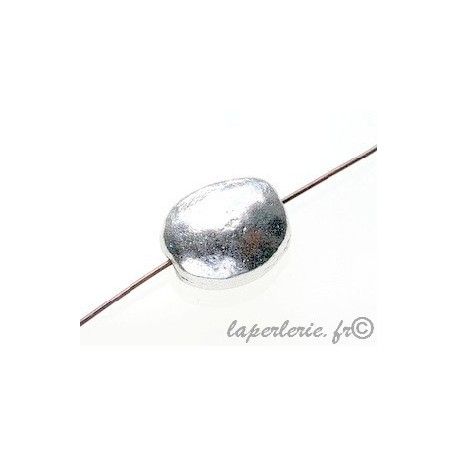 Perle en aluminium olive pm 15x12mm ép.7mm  - 1