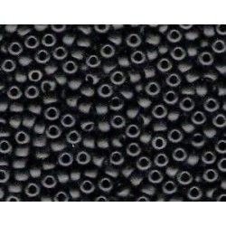 Seed beads Miyuki 8/0 0401F Black Opaque Mat x10g