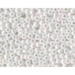 Seed beads Miyuki 8/0 0420 White Opaque Luster x10g