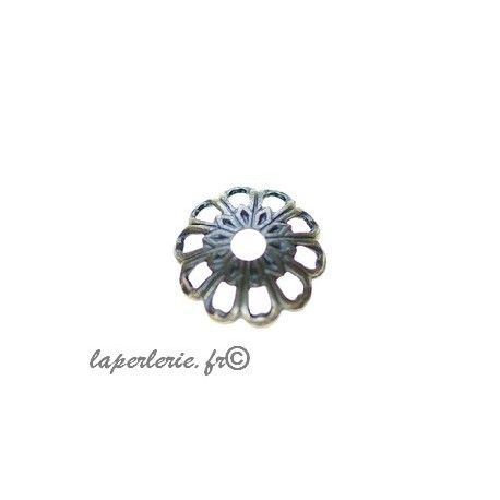Calotte filigranée 12mm LAITON VIEILLI x3  - 1
