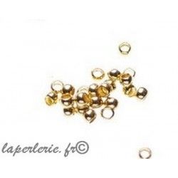 Crimp beads 1.7mm GOLD COLOR x20
