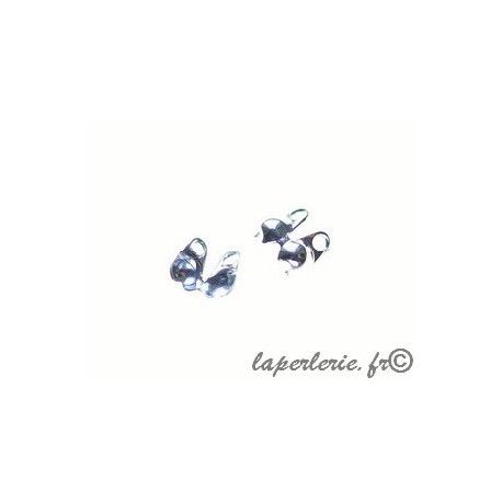 Cache-noeud mini 1.8mm ARGENTÉ x8  - 1
