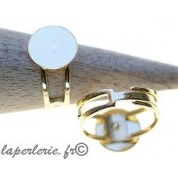 Adjustable ring with plate 11mm GOLD COLOR