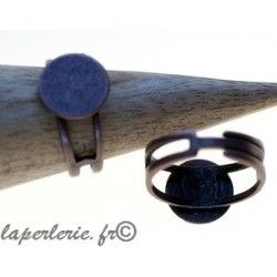 Adjustable ring with plate 11mm OLD COPPER COLOR