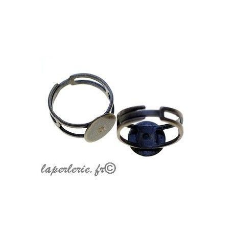 Support de bague anneau ajouré réglable plateau 11mm LAITON VIEILLI  - 1