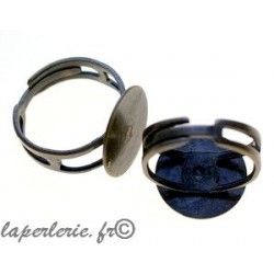 Adjustable ring with plate 15mm BRONZE COLOR