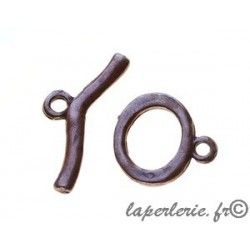 Oval toggle 15x16mm OLD COPPER COLOR