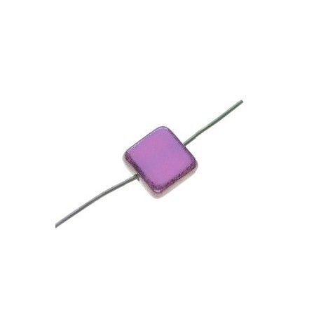 Carré tranche cuivré 8x8mm ROSE OPAQUE  - 1