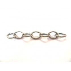 Oval chain 7x9mm OLD SILVER COLOR x1m
