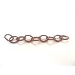 Oval chain 7x9mm OLD COPPER COLOR x1m