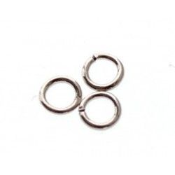 Jumpring 6x0.9mm SILVER COLOR x20
